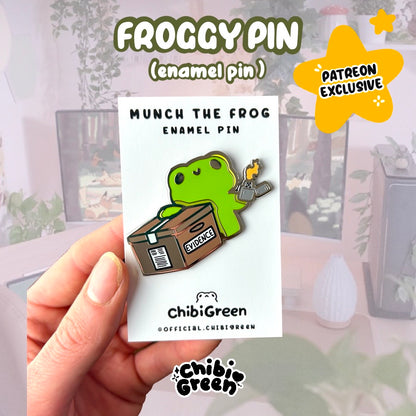 chaos frog enamel pin