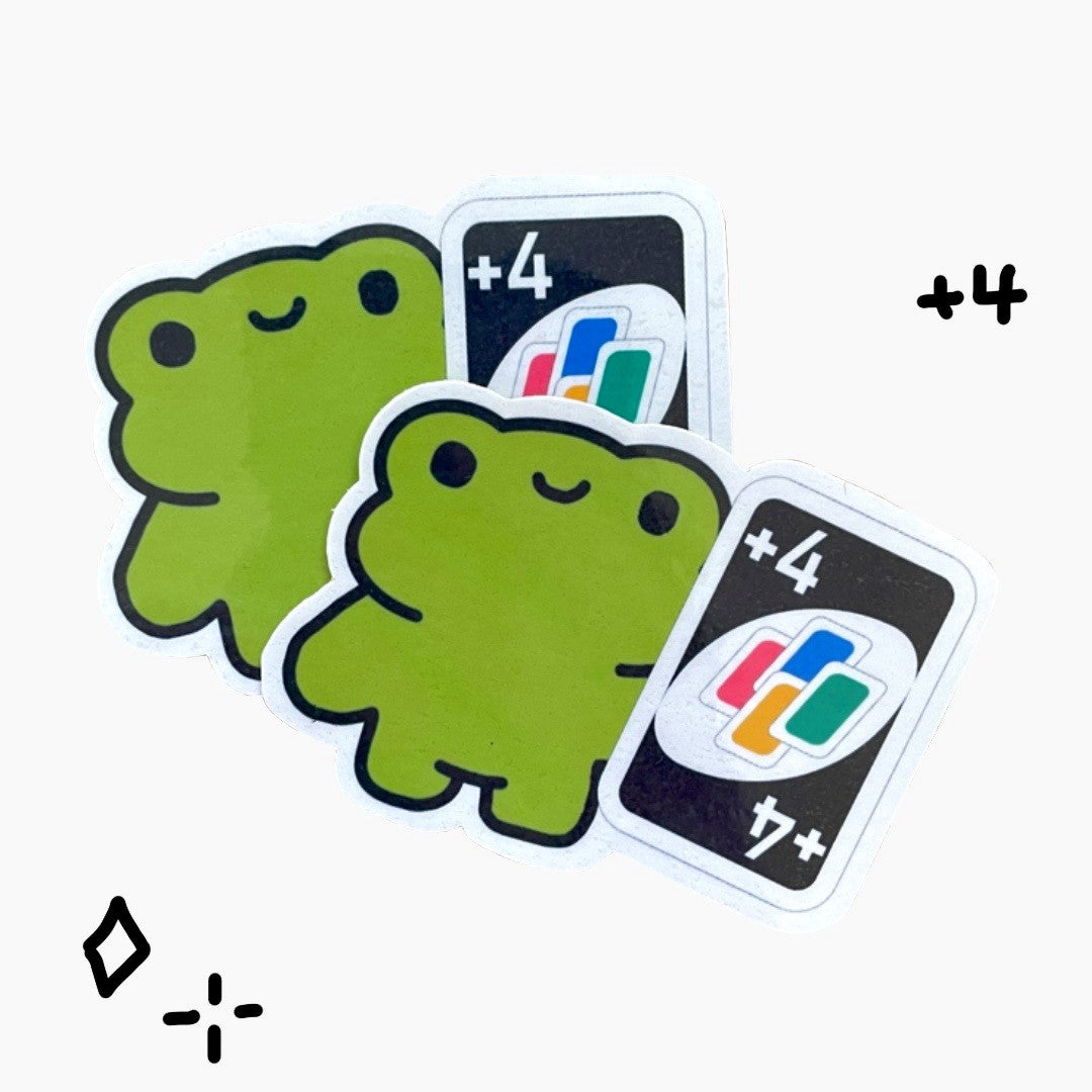 Uno +4 Meme Sticker