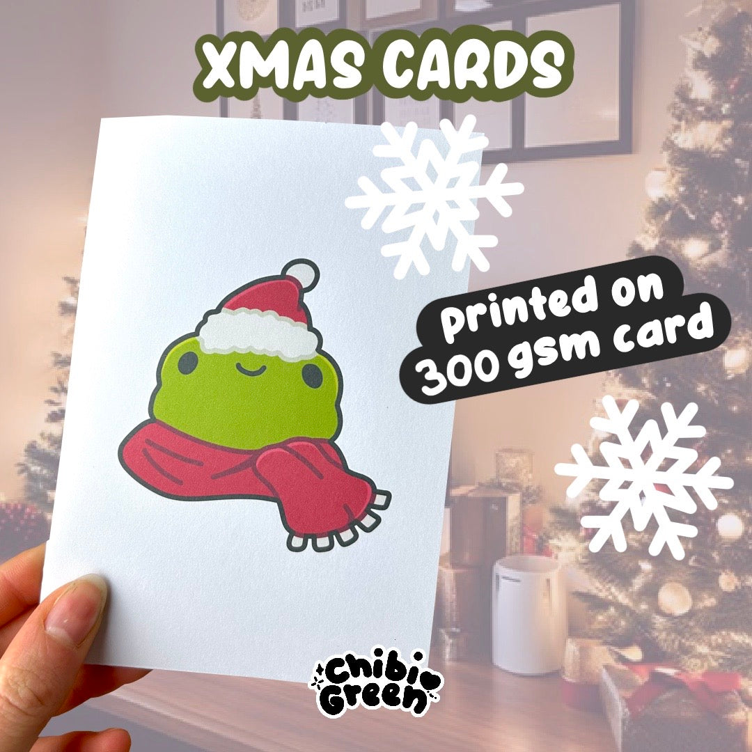 5 Pack NSFW Frog Xmas Cards