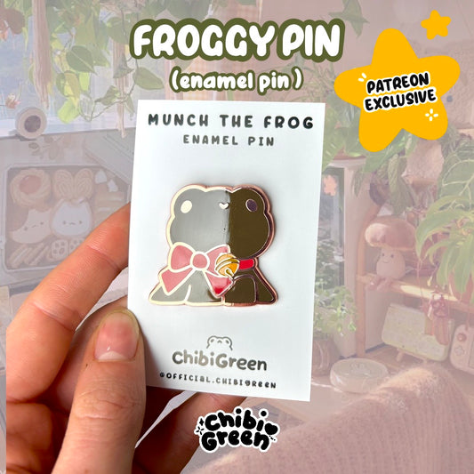 chocolate frog enamel pin