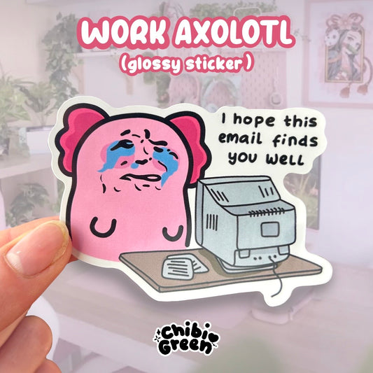 Email Axolotl Sticker