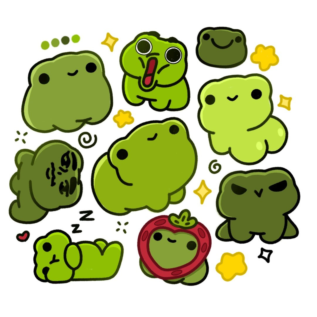 ChibiGreen Cute Frog Drawings