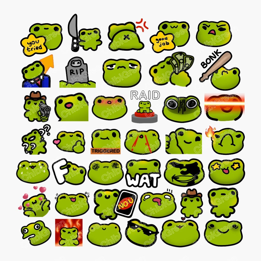 Frog Twitch Emotes