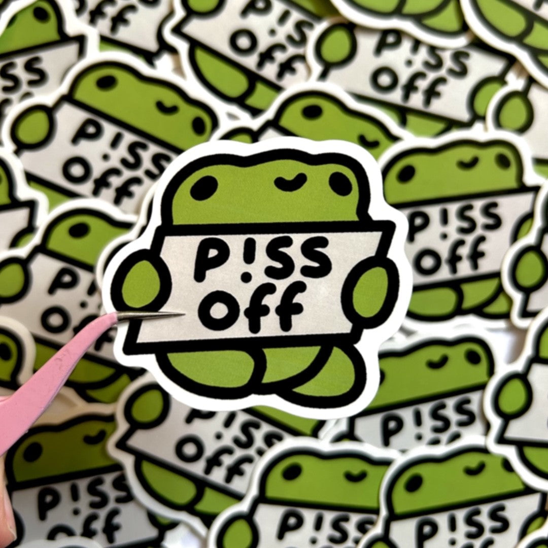 Rude Frog Stickers