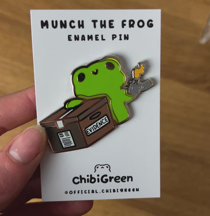 chaos frog enamel pin