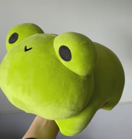 LARGE Munch the Frog Plush Frog Teddy Frog Soft Toy Frog Plushie