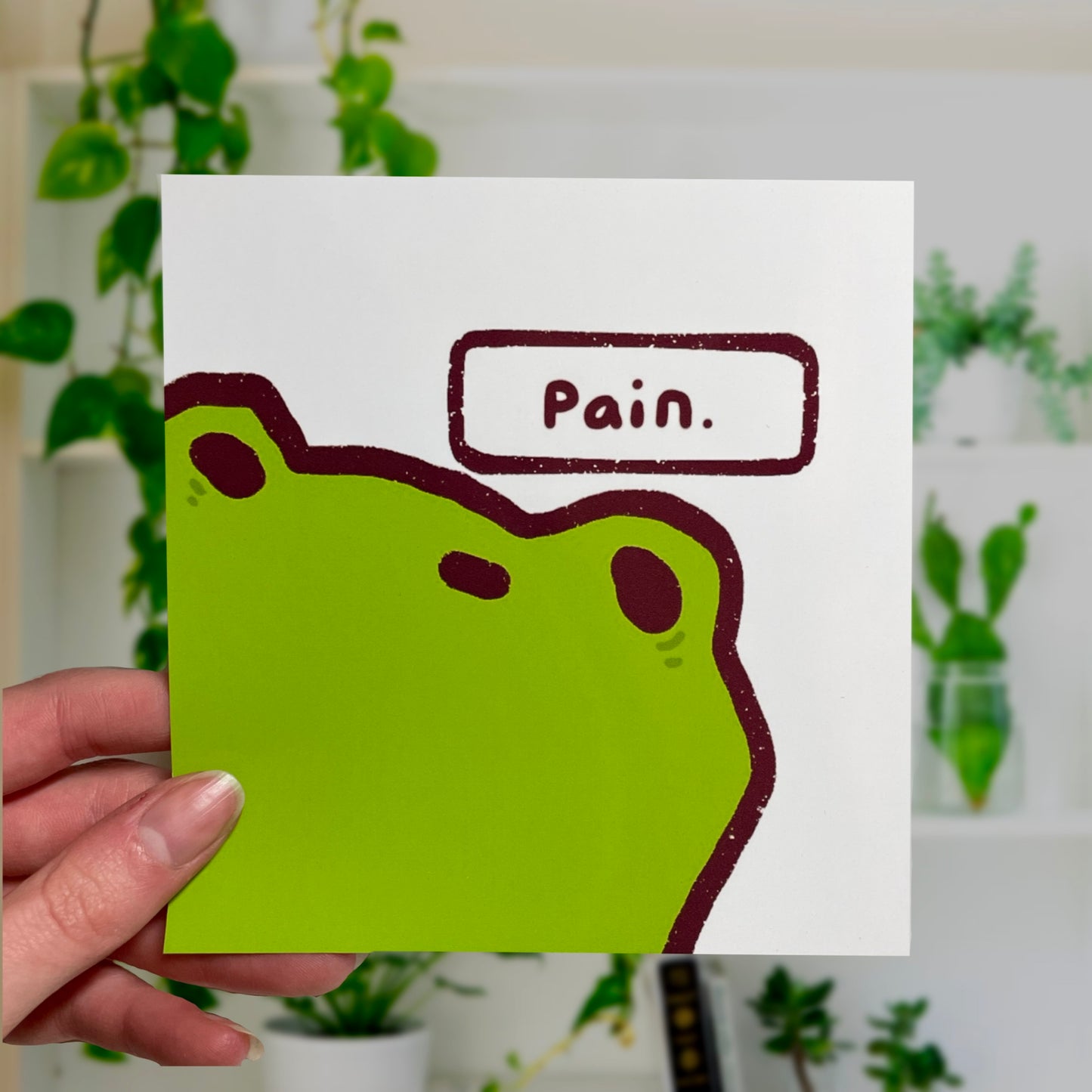 ChibiGreen Pain Frog Meme Art Print